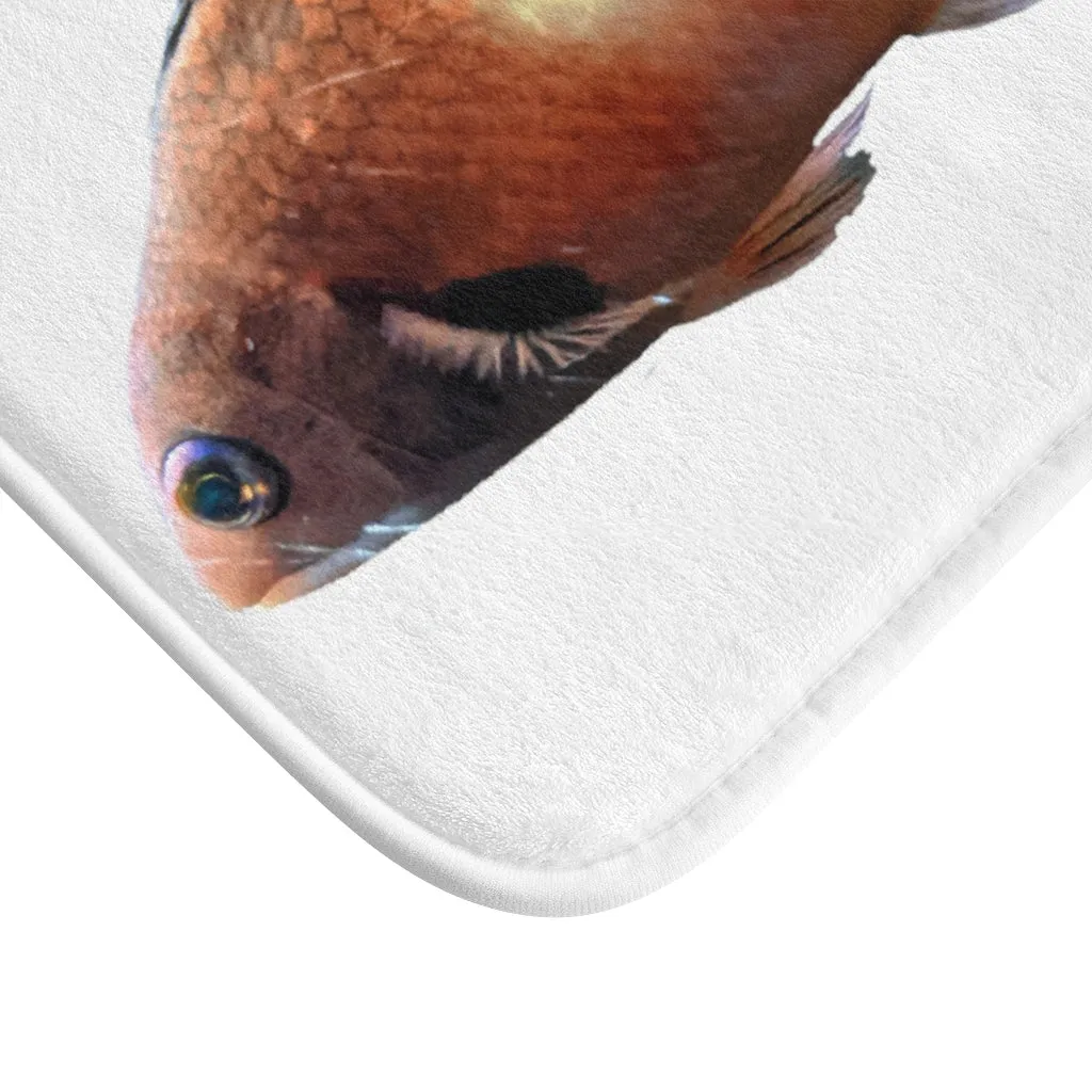 Orange Fish Bath Mat