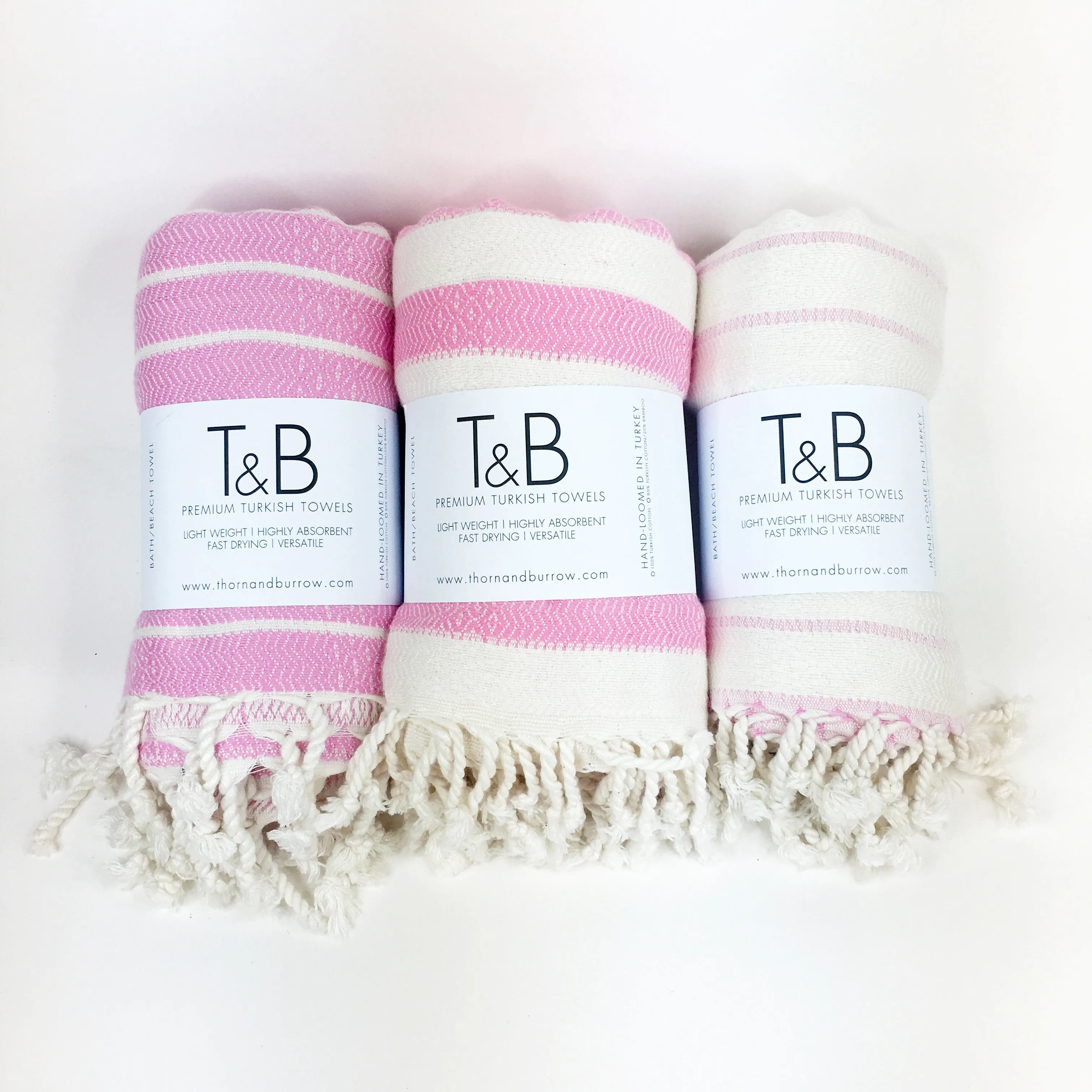 Power Pink Bamboo & Cotton Turkish Towel