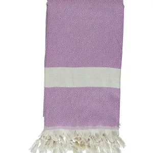 Purple Bamboo & Cotton Turkish Towel