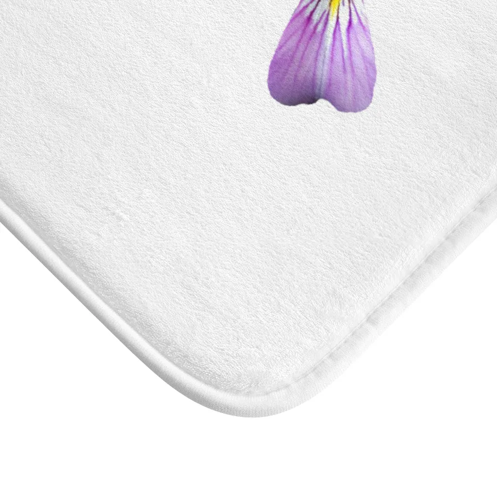 Purple Flower Bath Mat