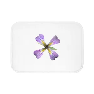 Purple Flower Bath Mat