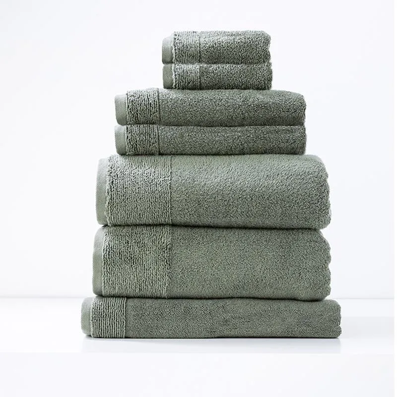 Renee Taylor Aireys 7 Piece Agave Bath Towel Pack