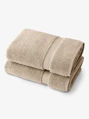 Sand Supima Cotton Bath Towels (Pair)