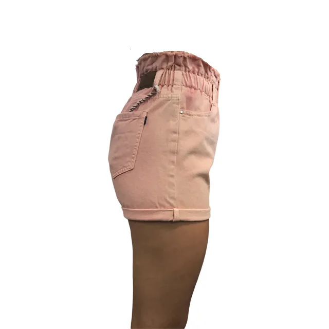 Smithy's Bermuda Denim with elastic waist for Women WBD641 pink