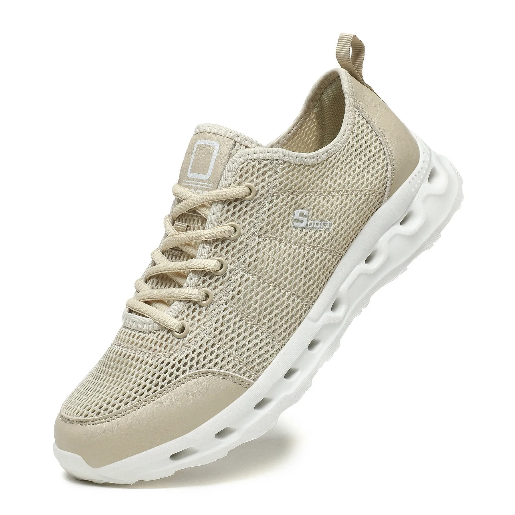 Summer mesh breathable lightweight openwork athleisure shoes