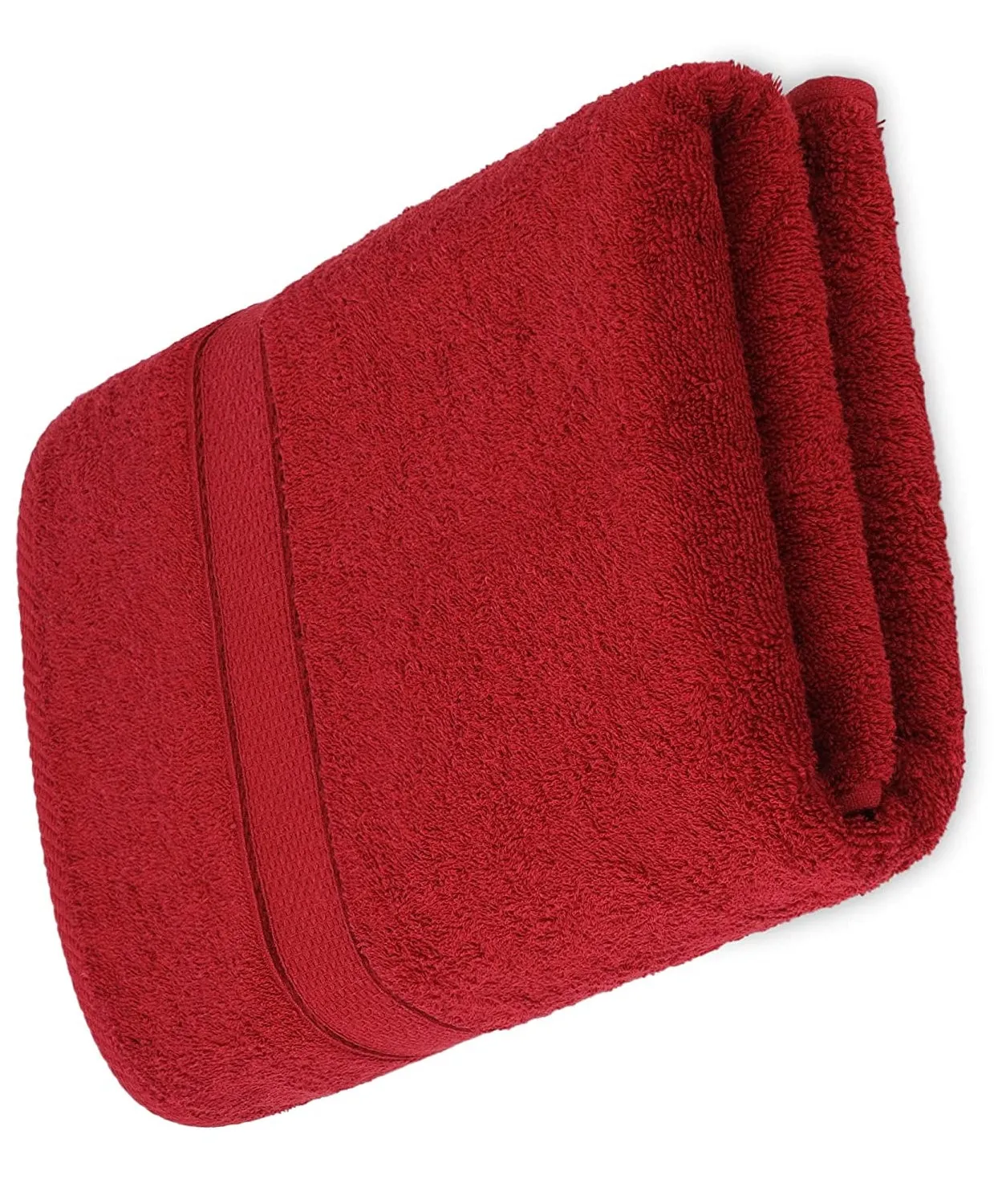 Toro Blu Large Size Bath Towel 500 GSM for Men & Women,140x70cm (RED)