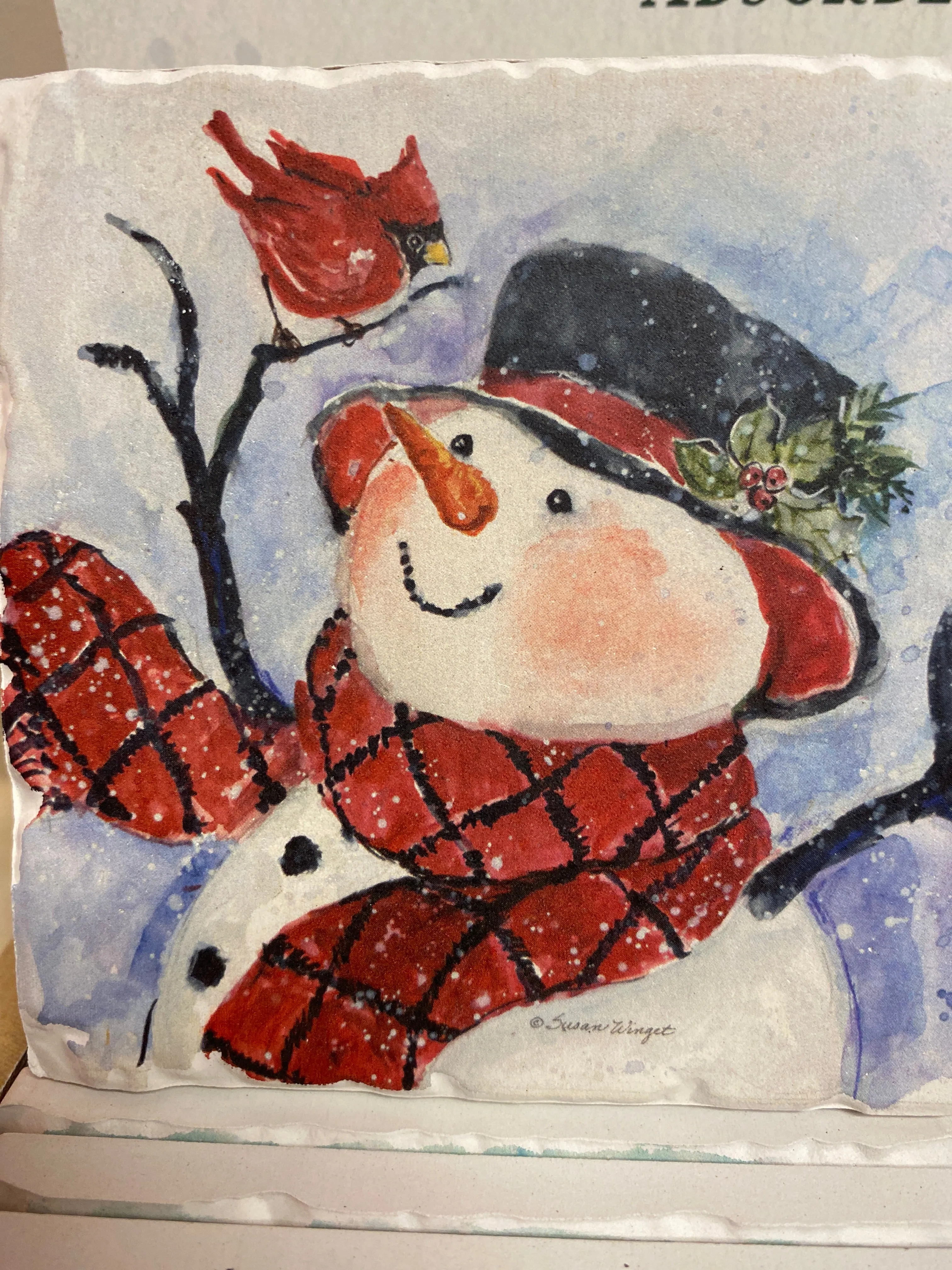 Watercolor Snowman Coasters